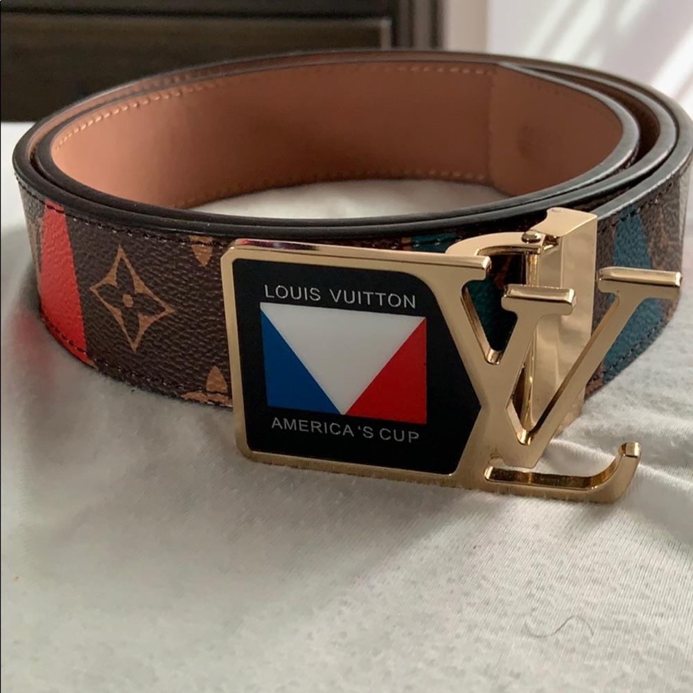 Louis Vuitton Americas cup belt